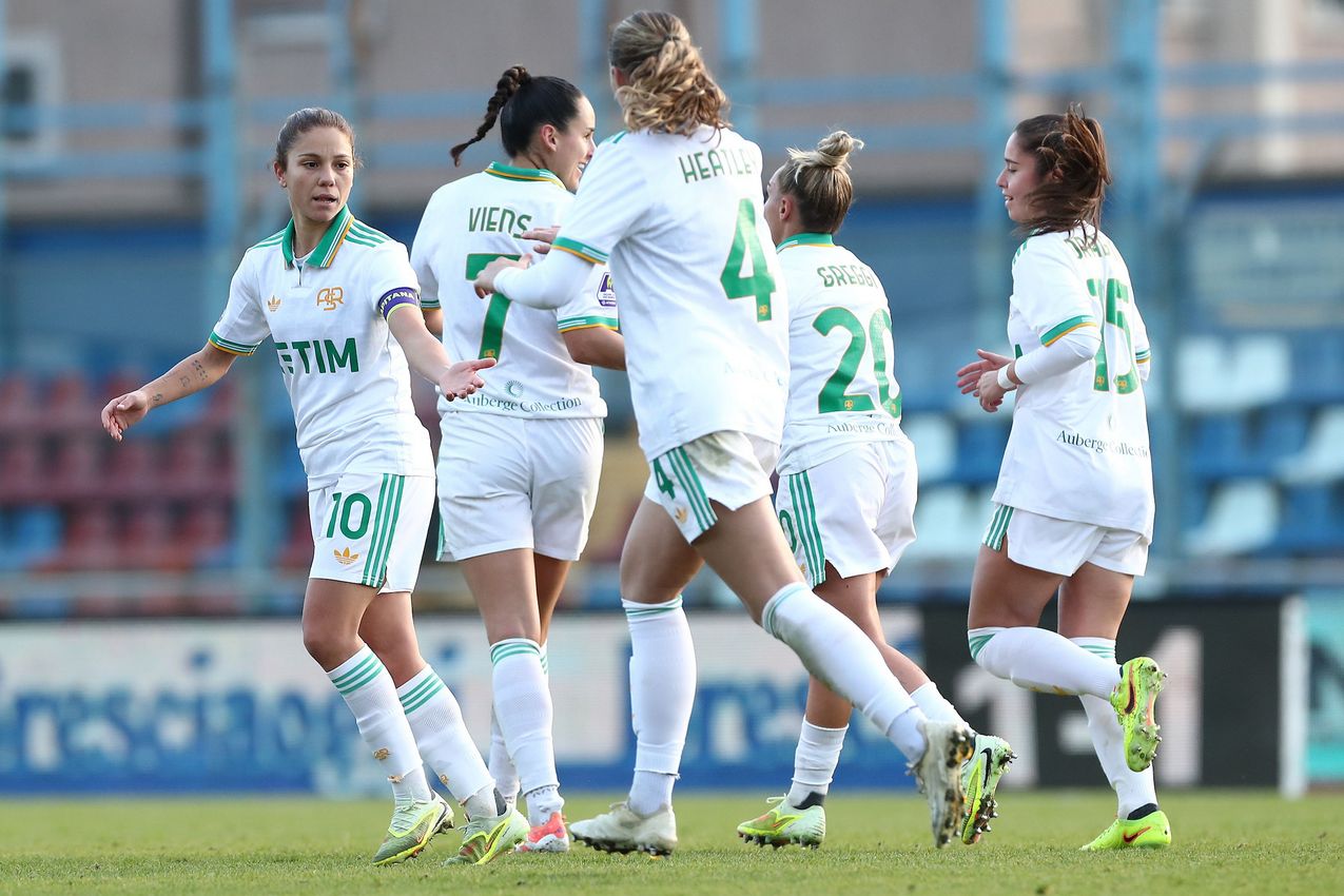 â during the Coppa Italia Women match between FC Lumezzane Women and AS Roma Women at Stadio Tullio Saleri on December 21, 2025 in Lumezzane, Italy. (Photo by AS Roma/AS Roma via Getty Images)