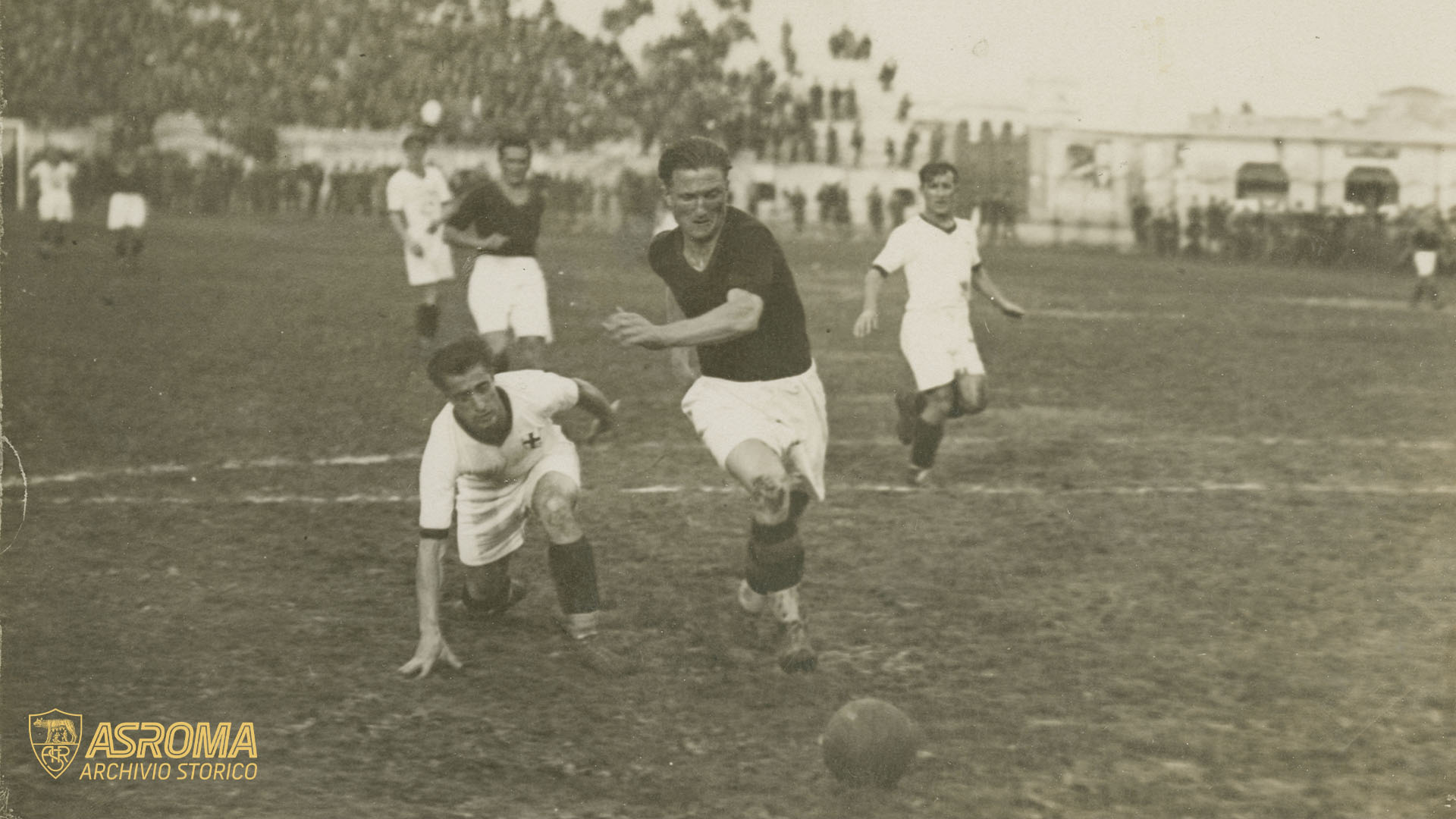 Volk a San Siro in azione contro il Milan (Archivio AS Roma / Collezione Izzi)