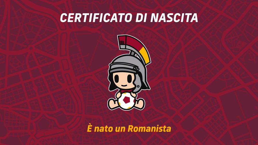 Certificato di Nascita - È nato un Romanista